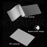 Film de plastification PET, feuille de film laminé, autocollant en papier adhésif imprimé sur mesure pour pochette de plastification A4 80 microns