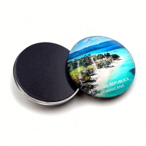 Factory Direct Customized Photos Round Glass Cabochon Magnet <b>Creative</b> <b>Gifts</b> Decoration Fridge Sticker - Product Image 3