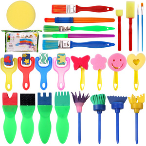 Set di Materiali Artistici per Bambini Delaiwen, <span class=keywords><strong>Rullo</strong></span> in EVA Lavabile, Borsa con Cerniera, <span class=keywords><strong>Spugna</strong></span> per <span class=keywords><strong>Pittura</strong></span>, Timbro, <span class=keywords><strong>Rullo</strong></span> Colorato per Progetti Artistici - Product Image 5