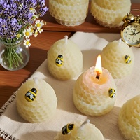 Un lot de 12 bougies en cire d'abeille faites à la main, écologiques, cadeaux de remise de diplôme, de mariage, de fête pour la décoration de la maison