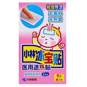 แผ่นแปะลดไข้โคบายาชิ (แพ็ค 4 ชิ้น) สำหรับทารก ยาลดไข้ทางการแพทย์ - Product Image 3