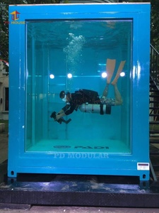Piscine d'entraînement de plongée modulaire préfabriquée portable avec matériau PC, piscine <span class=keywords><strong>spa</strong></span> commerciale - Product Image 3