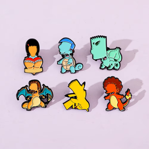 Pin de Metal Creativo y Divertido de Dibujos Animados, Pin de Esmalte de la <span class=keywords><strong>Serie</strong></span> de Anime, Personalidad, Venta Caliente - Product Image 2