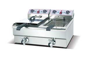 Stainless Steel High Quality Single Cylinder Double Cylinder Commercial Electric Deep <strong>Fryers</strong> Potato Gas <strong>Chips</strong> <strong>Fryer</strong> With Faucet - Product Image 2