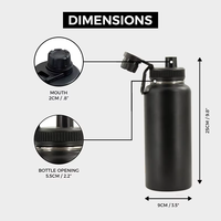 YEWAY Bouteille d'eau pour sports de plein air isolée sous vide personnalisée Flacon de gymnastique Bouteilles d'eau en acier inoxydable à double paroi