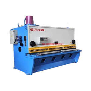 Supertech Độ chính xác cao thủy lực máy cắt điều kiện mới <span class=keywords><strong>QC11Y</strong></span>-6 * 4000 bơm bánh răng động cơ PLC thép không gỉ - Product Image 1