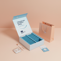 Boîte de rangement personnalisée en carton rigide pour aligneurs dentaires avec séparateurs TEPG pour aligneurs invisibles et gouttières de rétention, emballage en papier