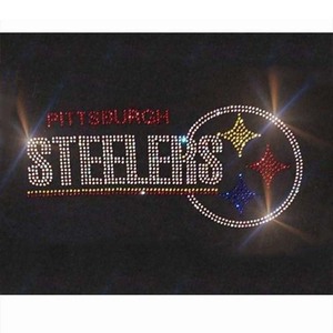 Sparkling Sales On Wholesale steelers hot fix rhinestone transfer ...
