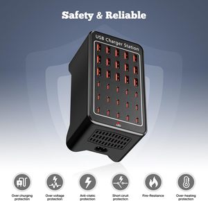 Usb <span class=keywords><strong>C</strong></span> trạm sạ<span class=keywords><strong>c</strong></span> cho nhiều thiết bị, 150 Wát 30 <span class=keywords><strong>c</strong></span>ổng USB Charger Block cho Ipad Điện thoại di động, nhiều USB Power Strip - Product Image 4