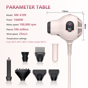 Secador de Pelo de Alta Gama con Peine, 1600w de Alta Potencia, Estilizador de Cabello Multifuncional 5 en 1 - Product Image 2