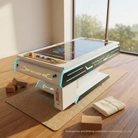Équipement de jeu d'arcade en métal, billard numérique 3D, mahjong, machines de divertissement commerciales à monnayeur, en ligne, garantie 1 an