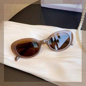 Vintage Oval Small <b>Frame</b> Sun Glasses Fashion Custom High Quality <b>Frame</b> Y2K Outdoor Luxury Women Sunglasses Luxury Glasses - Product Image 6