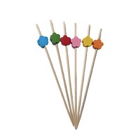 Groothandel Creatieve Wegwerp Fruitprikkers Hart Pruimenbloesem Stervormige Fruitvorkjes 100 Stuks Per Verpakking voor Feest Dessert
