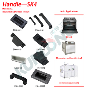 Stainlesssteel zincalloy nhôm khóa an ninh cửa xử lý chống thấm chống ăn mòn dễ dàng cài đặt cho tủ điện - Product Image 2