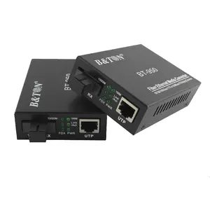 Gigabit Media Converter 10/100/1000M Single Mode Fiber Converter 40KM Ethernet Media Converter