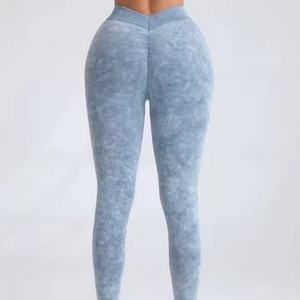 Pantalons de yoga avec logo personnalisé, leggings confortables et extensibles pour femmes, leggings avec poches latérales pour femmes, leggings de yoga - Product Image 1