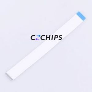 JS10B-20P-200-4-8 FFC Cable (Flexible Flat Cable) P=1mm Connector 20P 1mm 0.3mm Reverse - Product Image 2