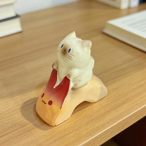 กล่องสุ่มตุ๊กตาแมว PAI น่ารัก คริสตัลพลังงาน ผลไม้แสนสนุก ของตกแต่งเรซิ่นรูปแมวเหมียว หินบำบัด ของตกแต่งโต๊ะทำงาน ของขวัญสุดพิเศษ - Product Image 3