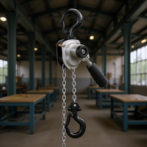 Polipasto de Cadena Manual con Palanca, Capacidad 1/4T (550 LBS), Elevación 5FT, Acero Aleado G80, Freno de Doble Trinca, Ganchos Giratorios 360°, Uso Industrial - Product Image 2
