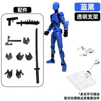 Figurine articulée multi-rotations à pieds hauts, ornement de bureau, moule de formes variées, figurines d'action T13, mannequin mobile, robot imprimé en 3D