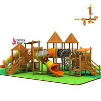Toboggan extérieur en bois et plastique pour enfants, grande taille, pour maternelle, haute sécurité, équipement de divertissement 2026