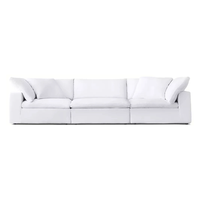 Ensemble de meubles d'intérieur au design moderne, canapé de salon confortable et moelleux, canapé en forme de L pour appartement