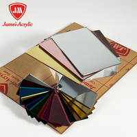 Jumei Easy Peel Stick Acrylic Self-Adhesive UV Resistant Mirror Sheet 0.8mm-3mm Thickness Cutting Superior Grade DIY Projects