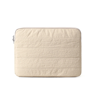 Funda acolchada para portátil, resistente al agua, minimalista, a prueba de golpes, bolso de mano para portátil, bolsa de almacenamiento para portátil de negocios