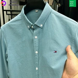 <span class=keywords><strong>Outlet</strong></span> 2025: Camicia Versatile da <span class=keywords><strong>Uomo</strong></span> in Cotone 100% Ricamato, Collo Quadrato, Manica Lunga, Stile Business Casual Primaverile - Product Image 6