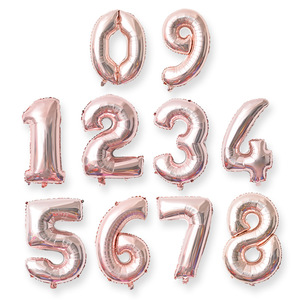 16 Inch Số Kỹ Thuật Số Lá Bóng Bay Rose Gold Bạc Màu Xanh Lá Cây Polka <span class=keywords><strong>Dots</strong></span> Numero Globos Cho Bé Tắm Sinh Nhật Đảng Trang Trí - Product Image 3