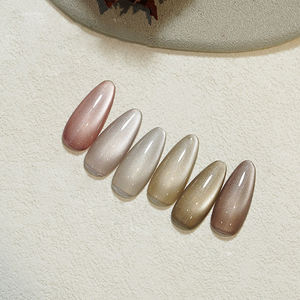 Vernis à ongles AILANUO série œil de chat métallique 15 couleurs avec base adhésive, flacon personnalisé OEM en gros - Product Image 2