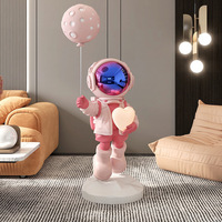 Nordique grande résine créative chambre décoration de la maison enfants cadeau astronaute Figure Statue et lampe Statue