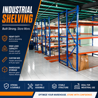 Système de rayonnage industriel robuste pour mezzanine, haute capacité de charge, protection contre la corrosion, revêtement électrostatique en poudre, rayonnage sur mesure