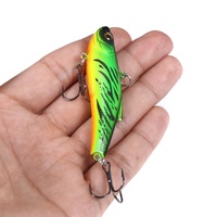 Leurre de pêche artificiel en acier inoxydable VIB BF-039 7CM18G sans hameçons, toutes couches de nage, perles sonores, conception bionique