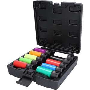 KS TOOLS 1/2" Special Aluminium wheel <b>impact</b> <b>socket</b> set, 10 pcs - Product Image 1