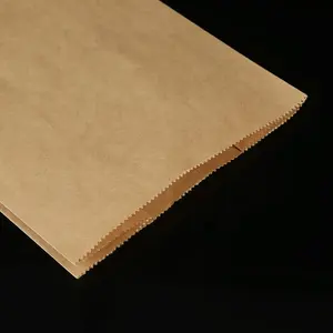 Greaseproof Disposable Customized Size Food Grade Packaging Paper Sandwich Bread Dessrt Baking Bag without Handle Kraft