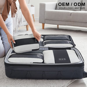 Moda 10-Piece Organizador bagagem portátil com <span class=keywords><strong>Shoe</strong></span> Pouch Lavanderia Sack Embalagem Cubos para viagens em família - Product Image 6