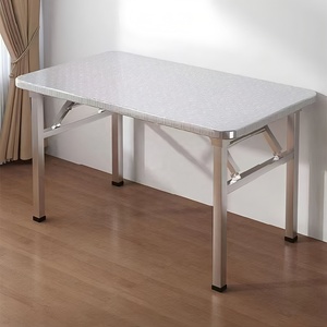 طاولات طعام عصرية قابلة للطي ومتعددة الاستخدامات للمطاعم والفنادق، مصنوعة من الستانلس ستيل المقاوم للتآكل مع سطح إيبوكسي وموفرة للمساحة - Product Image 3