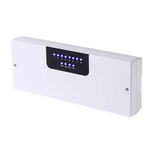 8 zone central controller for room thermostats with relay contact output