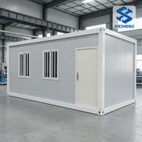 Maison préfabriquée moderne modulaire pliable avec structure galvanisée durable, imperméable, isolée en laine de roche ignifuge