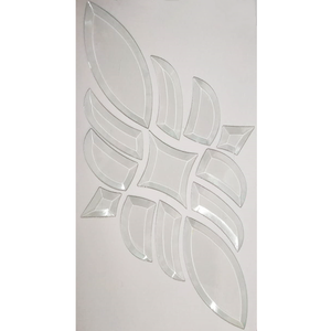 Verre transparent biseauté mosaïque fenêtres en verre biseauté <span class=keywords><strong>prix</strong></span> biseauté verre ornement - Product Image 3