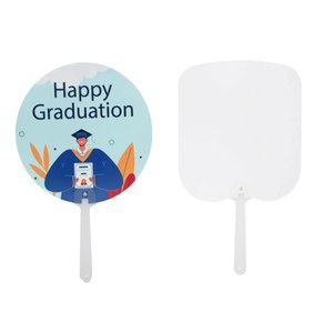 Customized Portable Hand Fan for Daily Life Square Shape PET Plastic Blanks for Sublimation Quality Crafts for Daily Use
