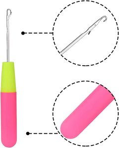 Crochet à dreadlocks en plastique en gros d'usine, outils de coiffure DIY, aiguilles à crochet pour extensions capillaires - Product Image 3