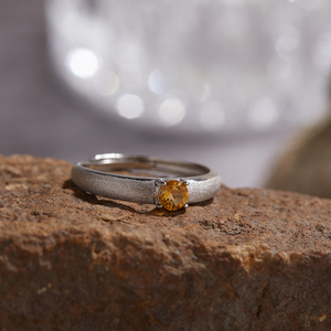 सरल उच्च अंत ब्रश आला s925 चांदी 18k प्राकृतिक कबूतर रक्त लाल सैपफायर इन शैली जन्मदिन की अंगूठी - Product Image 5