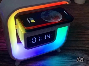 Biến dạng âm nhạc Đèn Bluetooth trang trí nội thất thông minh Conch bảng ánh sáng với Wake-up báo động loa g đèn bảng GRB đèn - Product Image 3