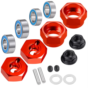 Juego de 4 Adaptadores de Rueda Hexagonales de Aleación de Aluminio con Rodamientos para <span class=keywords><strong>Tamiya</strong></span> DT02 1/10 <span class=keywords><strong>RC</strong></span> <span class=keywords><strong>Buggy</strong></span> Car Truck, Piezas de Mejora - Product Image 1