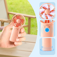 Mini ventilateur de poche mignon, ventilateur portable à piles pour la maison, la voiture, l'hôtel, le camping-car, l'extérieur