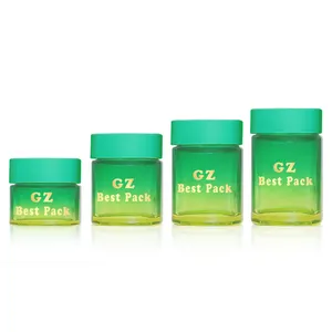 Wholesale 2oz 3oz 4oz 5oz Airtight glass Vacuum Herb Storage Container Tobacco child resistant Stash Jar