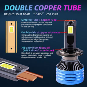 Faros LED Universales para Automóvil de 200 W y 32000 LM, CC de 9-24 V, P41, para <span class=keywords><strong>Audi</strong></span> A3/A4/A5, 6000 K, Canbus - Product Image 5