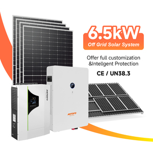 6.5kW Complete Off Grid <b>Solar</b> <b>Kit</b> <b>Solar</b> Battery <b>Power</b> System with Lithium Battery for Home <b>Solar</b> - Product Image 1